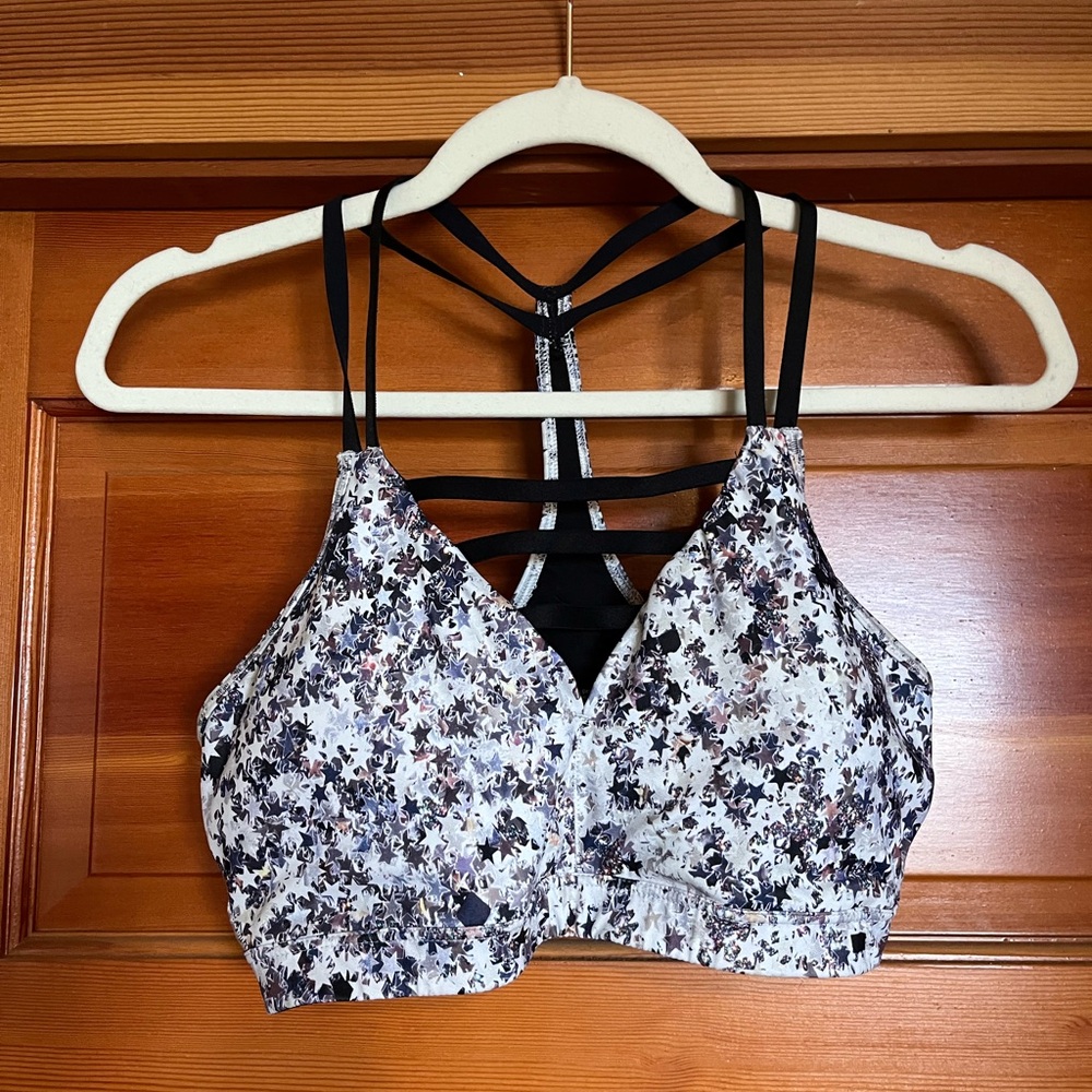 Floral Strappy Sports Bra